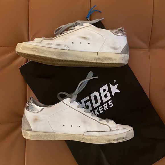 Golden Goose Superstar Sneakers, Mix Match Low-Top, Silver/Grey - Picture 6 of 10